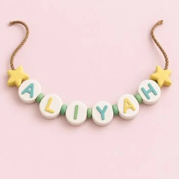 XL Friendship personalized name garland with star decorations